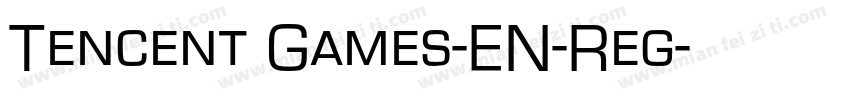 Tencent Games-EN-Reg字体转换